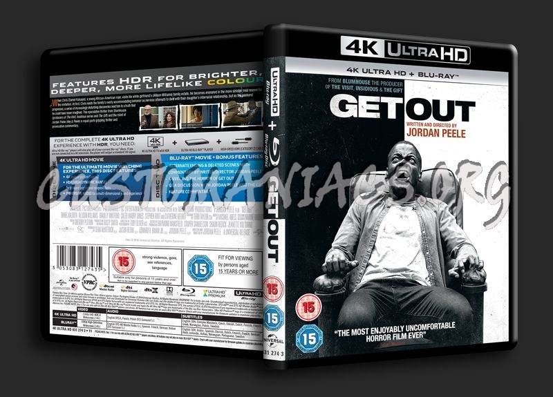 Get Out 4K blu-ray cover