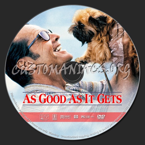 As Good As It Gets dvd label