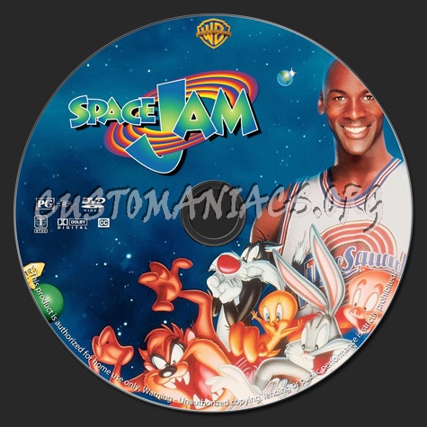 Space Jam dvd label