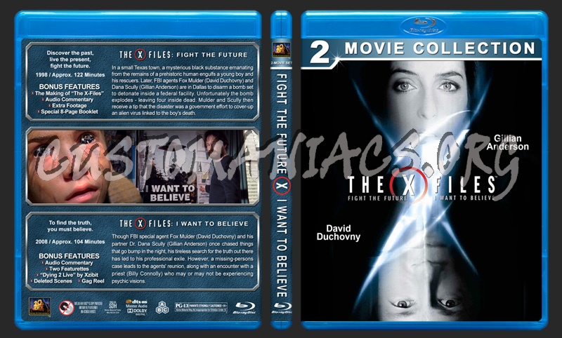 The X-Files Double Feature blu-ray cover