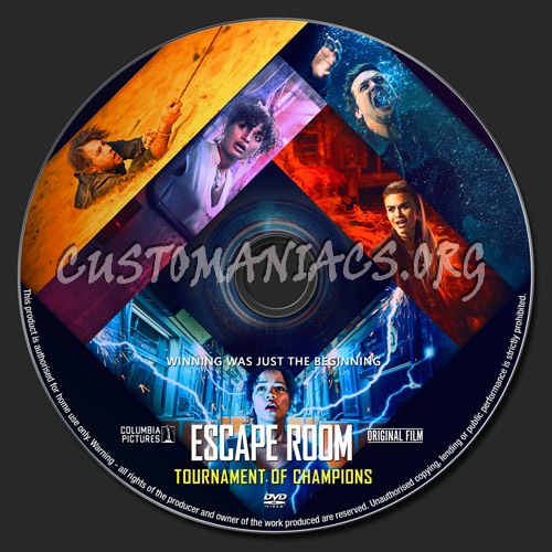 Escape Room 2 dvd label