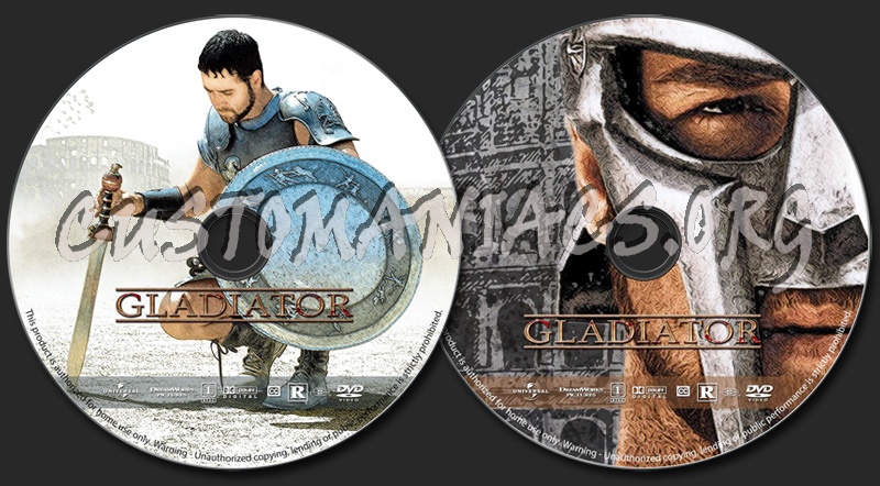 Gladiator dvd label