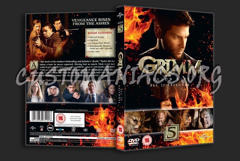 Grimm Season 5 dvd cover