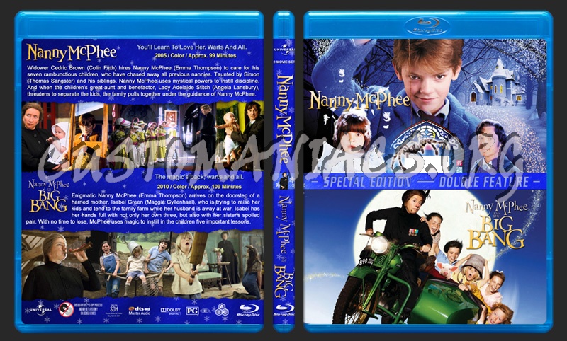 Nanny McPhee / Nanny McPhee and the Big Bang Double Feature blu-ray cover