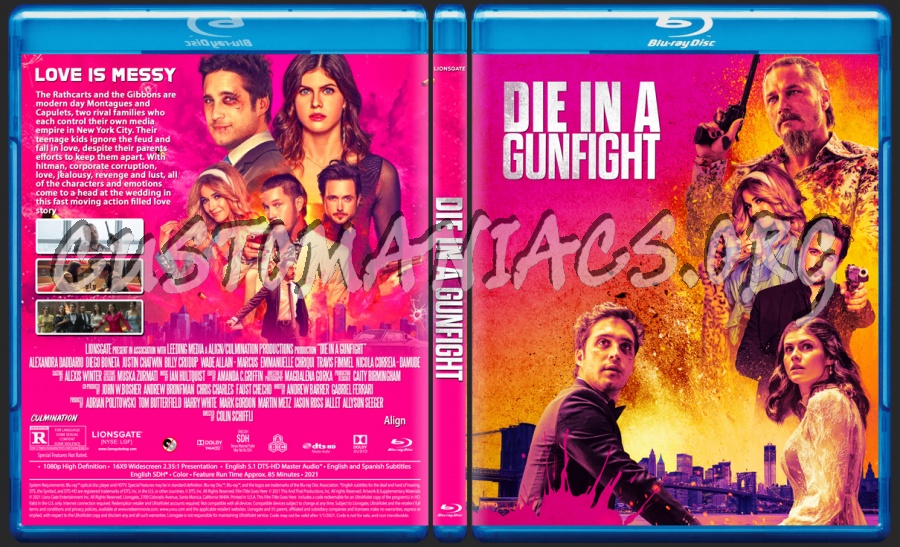 Die In A Gunfight blu-ray cover