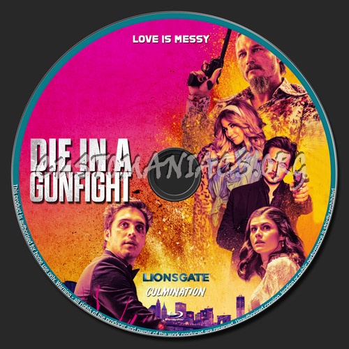 Die In A Gunfight blu-ray label