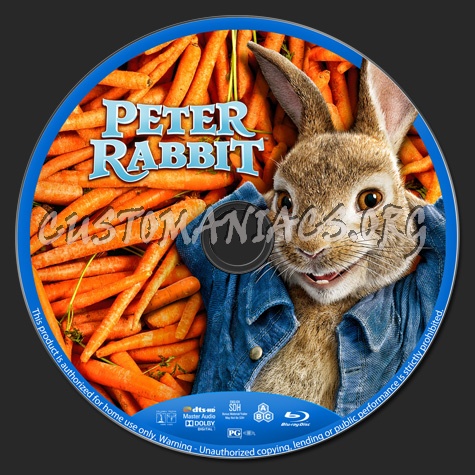 Peter Rabbit blu-ray label