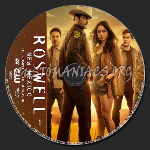 Roswell New Mexico Season 3 dvd label