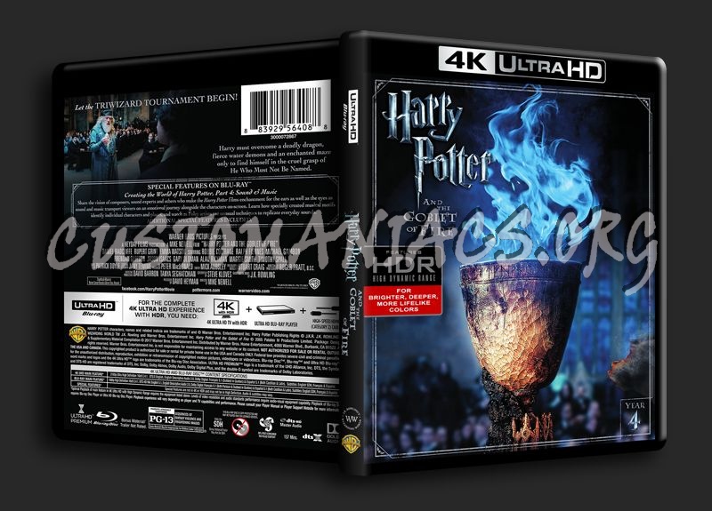 Harry Potter and the Goblet of Fire 4K blu-ray cover