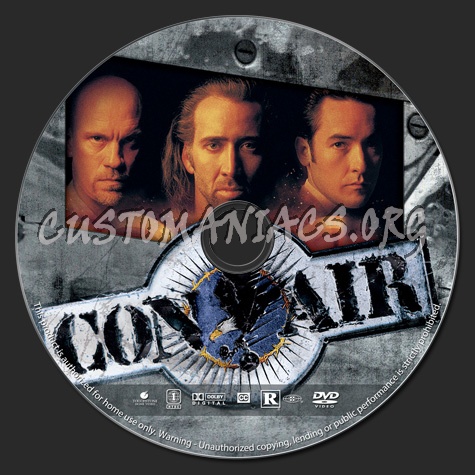 Con Air dvd label