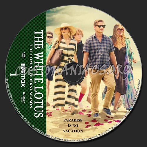 The White Lotus Season 1 dvd label