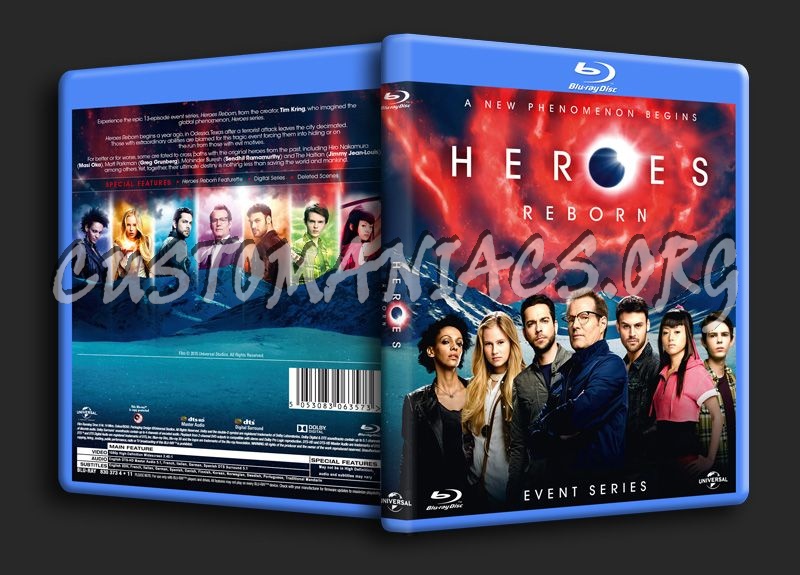 Heroes Reborn blu-ray cover