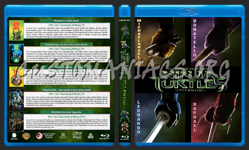 Teenage Mutant Ninja Turtles Collection blu-ray cover