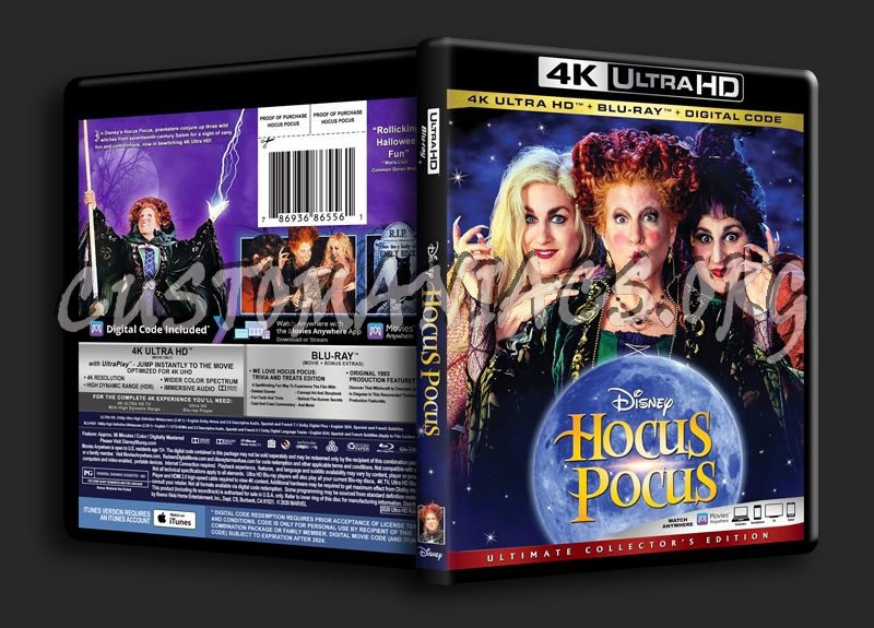 Hocus Pocus 4K blu-ray cover