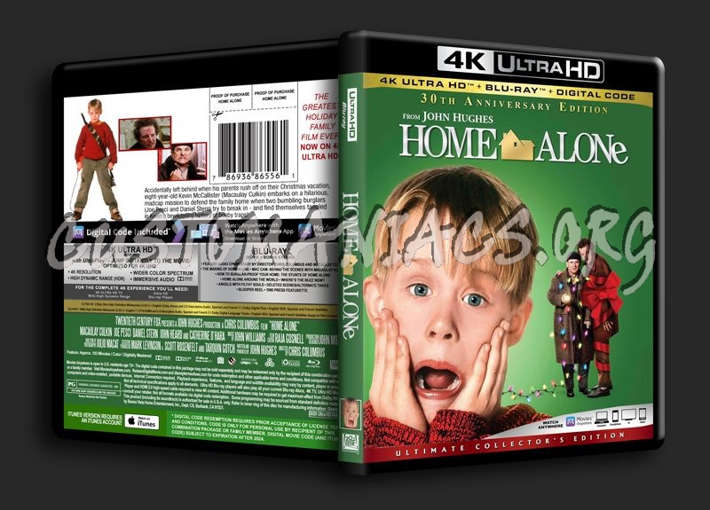 Home Alone 4K blu-ray cover