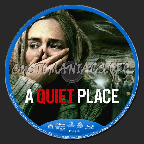 A Quiet Place blu-ray label