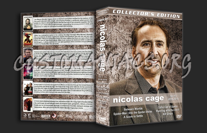 Nicolas Cage Filmography - Set 15 (2018-2019) dvd cover