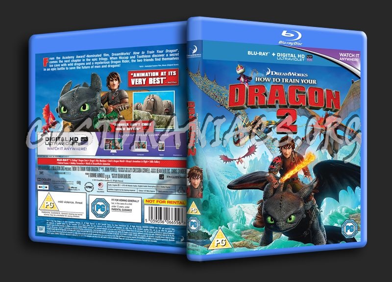 How to Train your Dragon 2 blu-ray cover