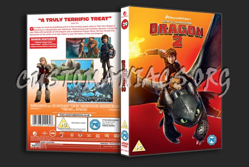 How to Train your Dragon 2 dvd cover