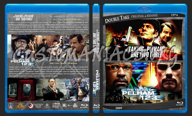 The Taking of Pelham 123 Collection blu-ray cover