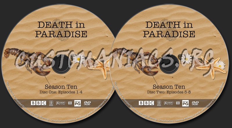 Death In Paradise - Season 10 dvd label