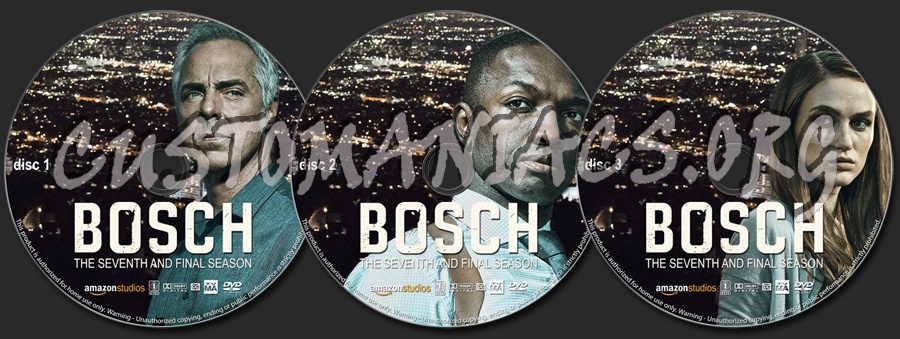 Bosch - Season 7 dvd label