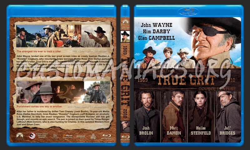 True Grit Double Feature blu-ray cover