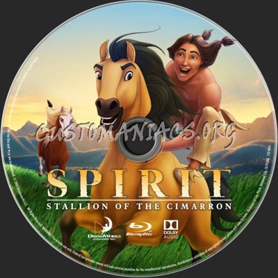 Spirit: Stallion of the Cimarron (2002) blu-ray label