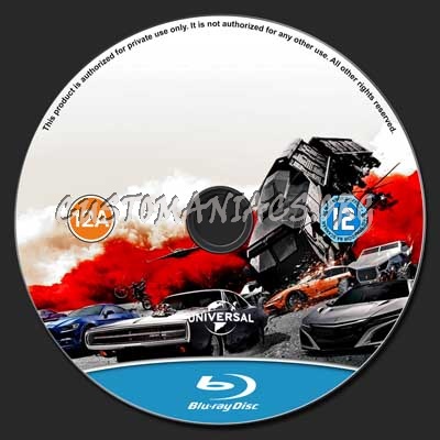 Fast & Furious 9 blu-ray label