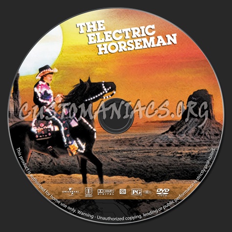 The Electric Horseman dvd label