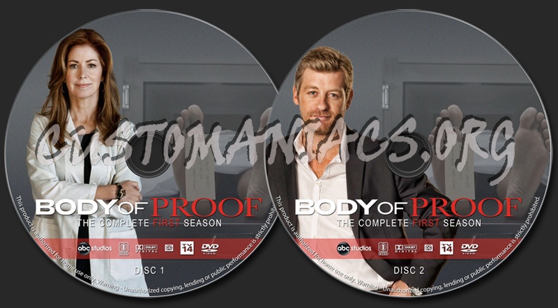 Body of Proof - Season 1 dvd label