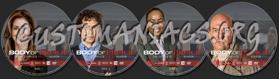 Body of Proof - Season 2 dvd label