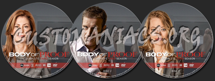 Body of Proof - Season 3 dvd label