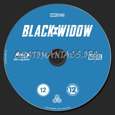 Black Widow blu-ray label