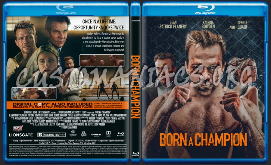 Born A Champion blu-ray cover