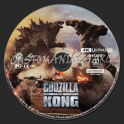 Godzilla vs. Kong 4K blu-ray label