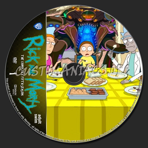 Rick And Morty Season 5 dvd label