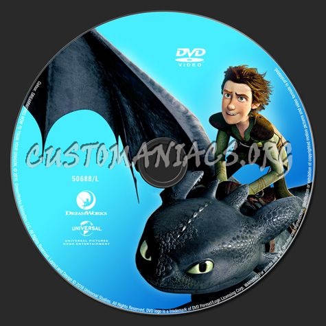 How to Train your Dragon dvd label