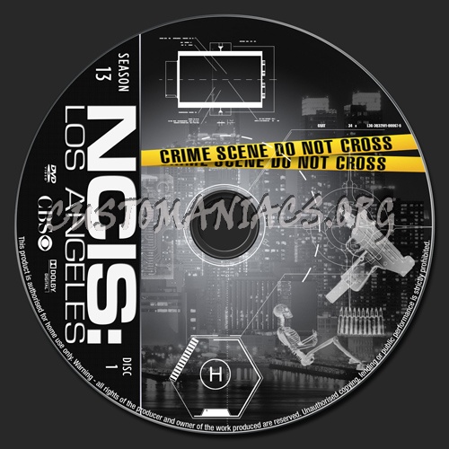 NCIS Los Angeles Season 13 dvd label