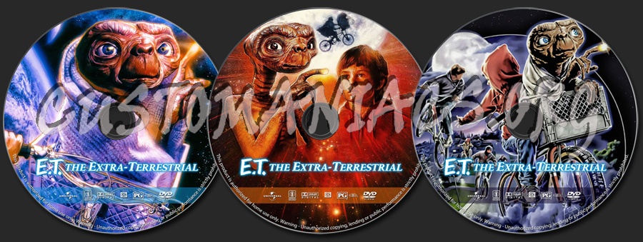 E.T. The Extra-Terrestrial dvd label