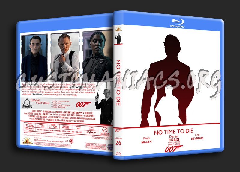 No Time To Die - The James Bond 007 Collection blu-ray cover