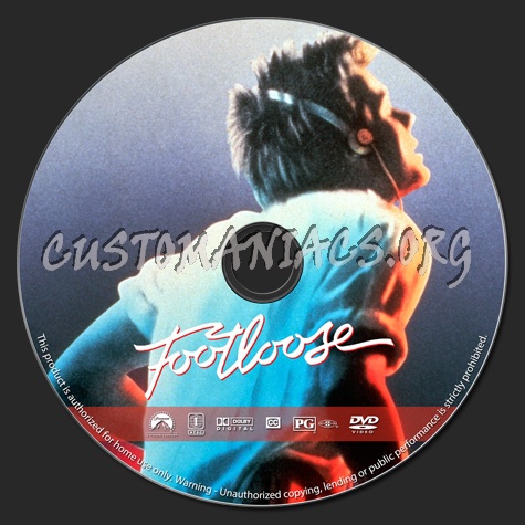 Footlose (1984) dvd label