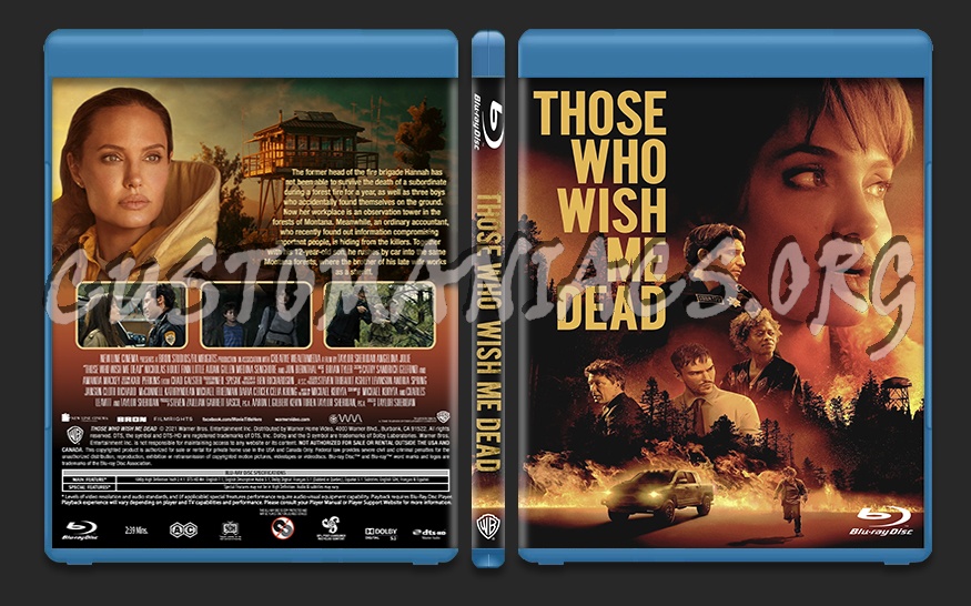 Those Who Wish Me Dead (2021) blu-ray cover