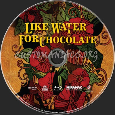 Like Water for Chocolate (1993) blu-ray label