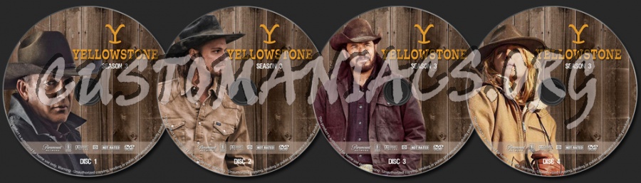 Yellowstone - Season 3 dvd label