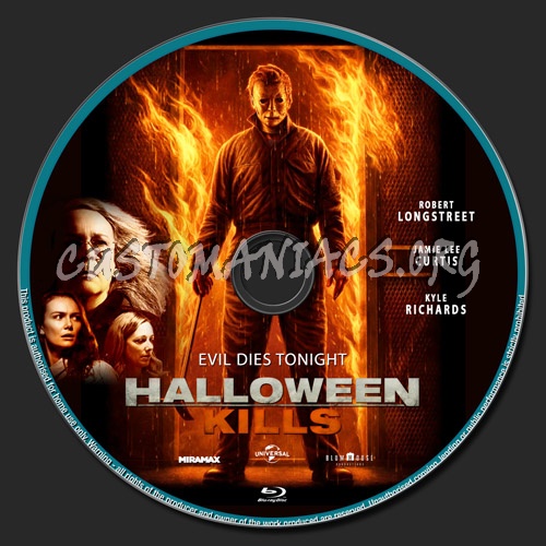 Halloween Kills blu-ray label