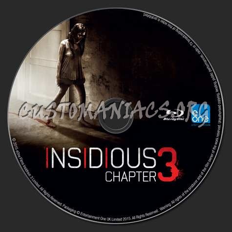 Insidious Chapter 3 blu-ray label