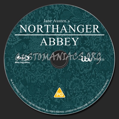 Northanger Abbey blu-ray label