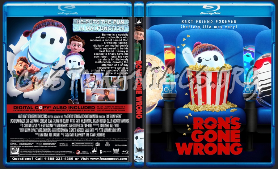 Ron's Gone Wrong blu-ray cover