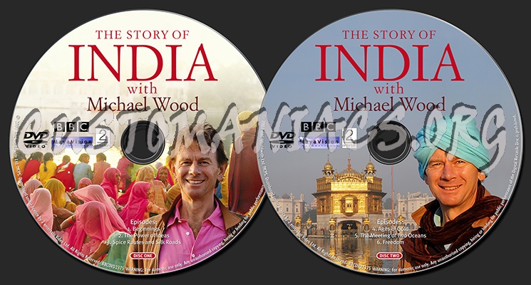 The Story of India dvd label